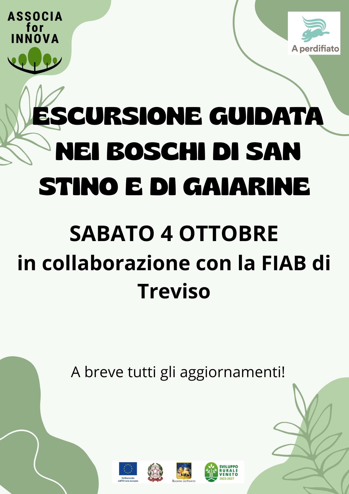 Prossimo evento nei nostri 2 boschi scelti per ospitare le attività del progetto ASSOCIA.FOR.INNOVA